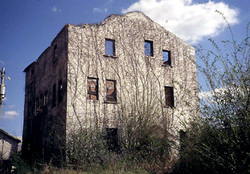 Front View of The Old Mill after it burned down 